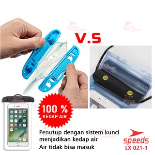 SPEEDS Sarung Hp Tempat Hp waterproof hp  Anti Air Cover Hp Handphone Max 7Inch 021-1
