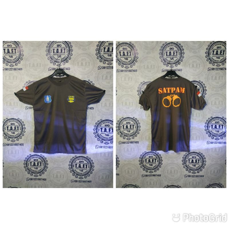 Kaos pendek satpam pratama gada terbaru