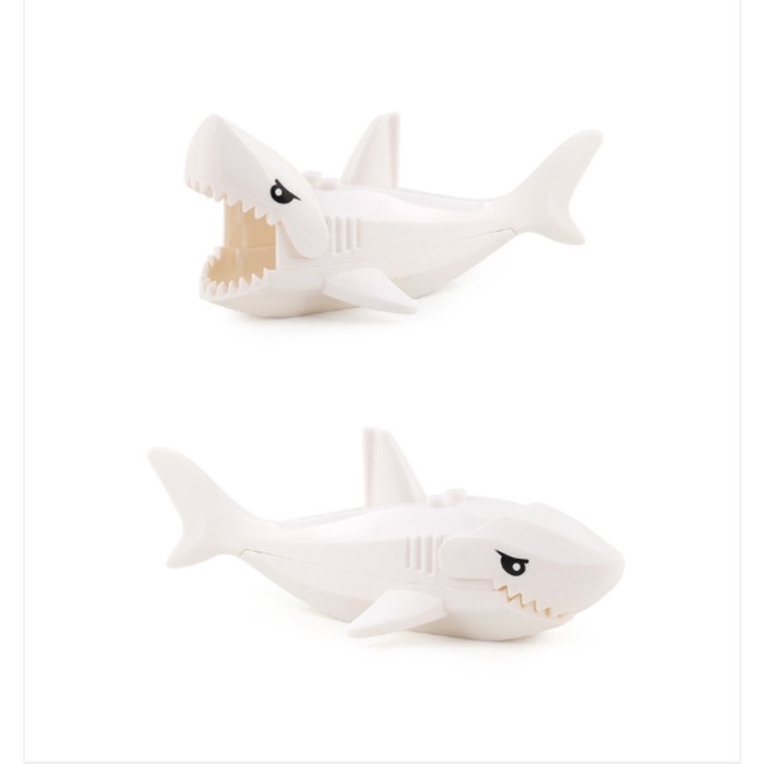 Wow Lego Minifigure Animal White Shark Hiu Putih Hot Sale