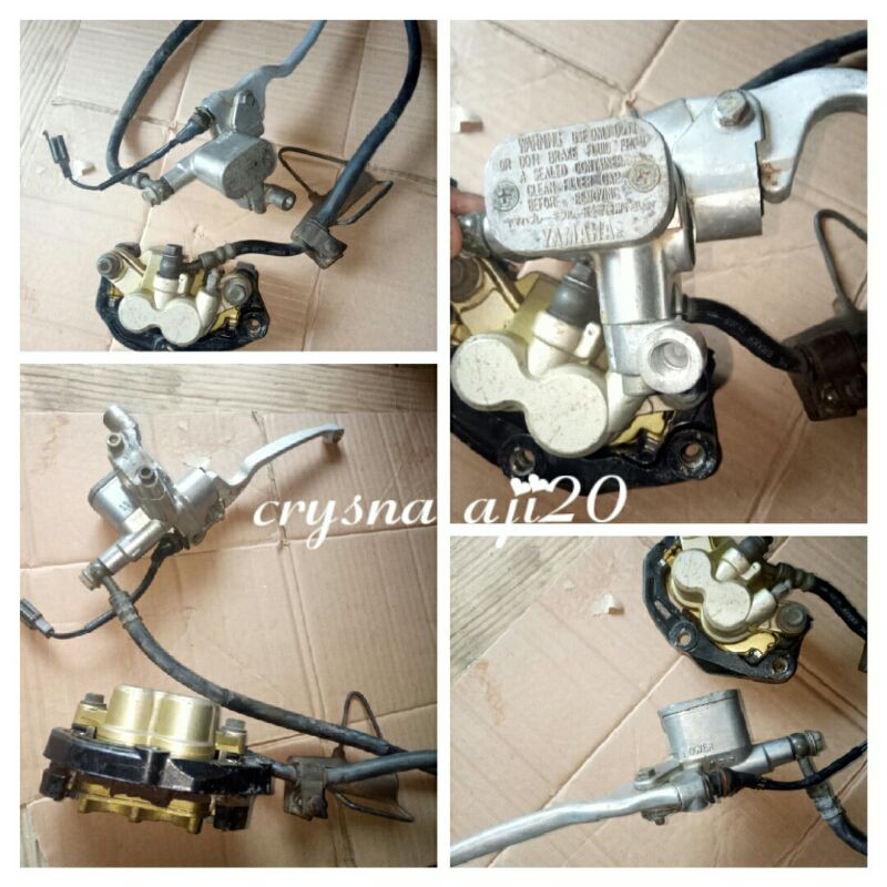 Rem Depan Set Master Kaliper Atas Bawah Yamaha Jupiter Z New Burung Hantu Burhan Asli Original Ori