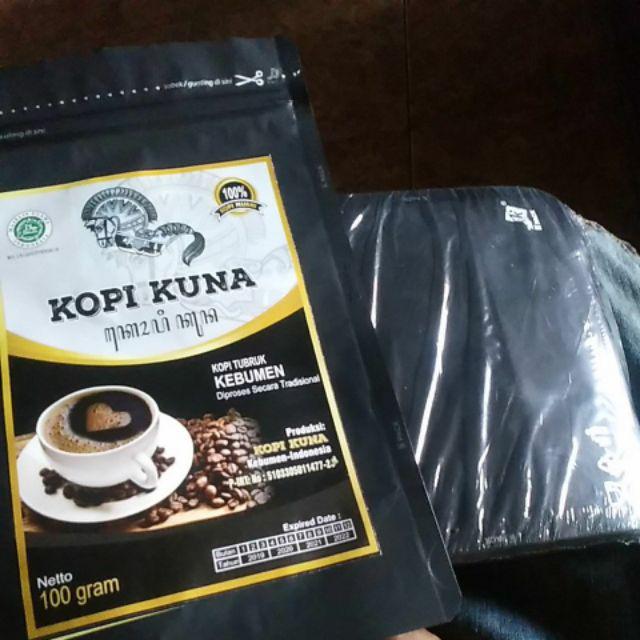Standing Pouch Hitam Plastik Snack Kemasan Kopi 250 Gr