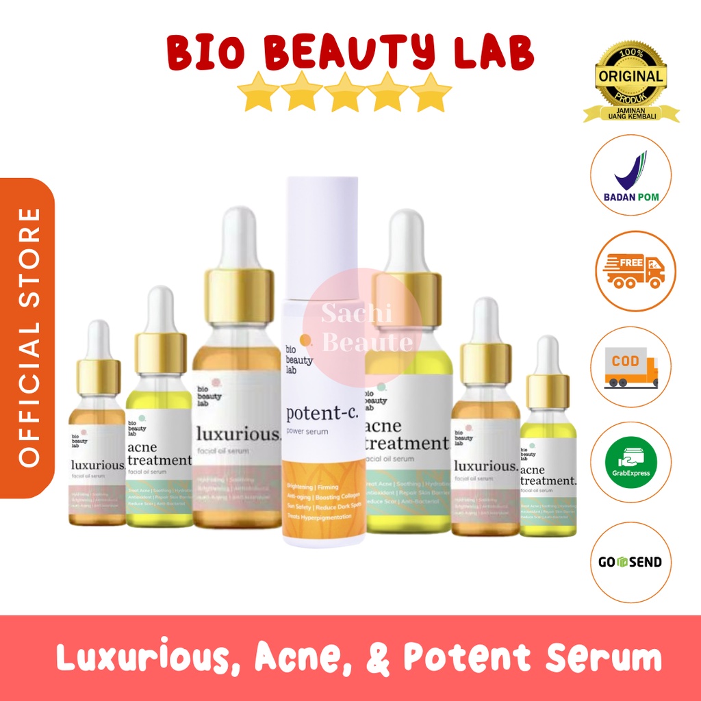 Bio Beauty Lab Luxurious Acne Treatment Facial Oil Serum Phyto Power Essence Potent C Vitamin C 5ml 10ml 20ml 50ml