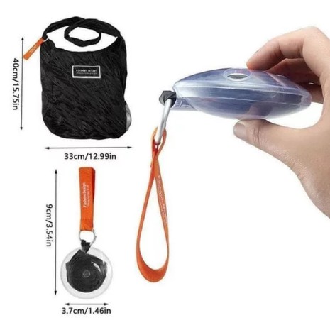 Tas belanja rol gulung kantong portable shopping bag roll selempang unik