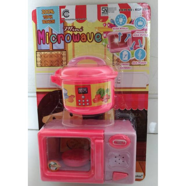 Mainan mini microwave dan rice cooker