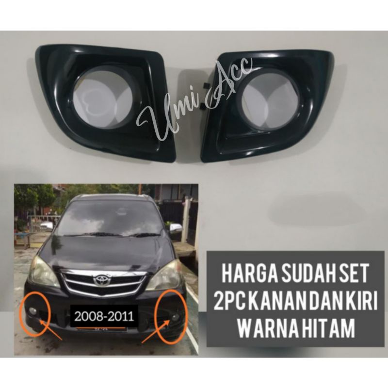Cover Ring Foglamp Avanza-Xenia Vvt-i 2004-2011 Hitam