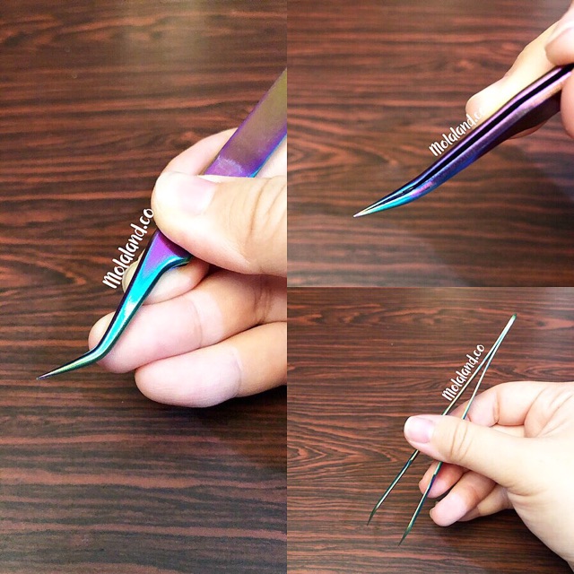 PINSET TWEEZERS RAINBOW EYELASH EXTENSION ALAT