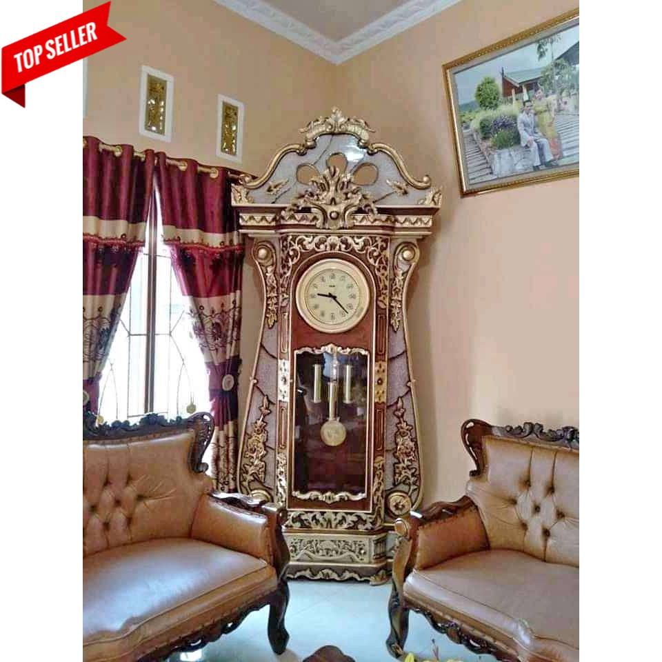 Shima Lemari Ukir Mahkota , Jam Hias Jati Jepara