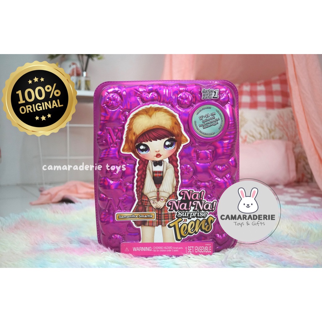 NaNaNa Surprise Teens Series 1 Fashion Doll – Samantha Smartie, Boneka Na Na Na Surprise Original