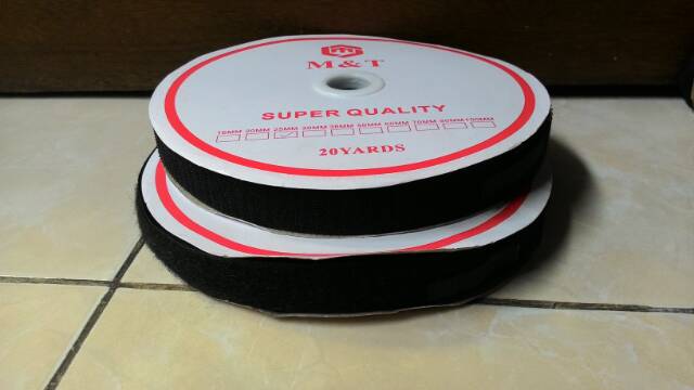 Magic tape - perepet - velcro size 25 mm jual sepasang ( 2 roll )