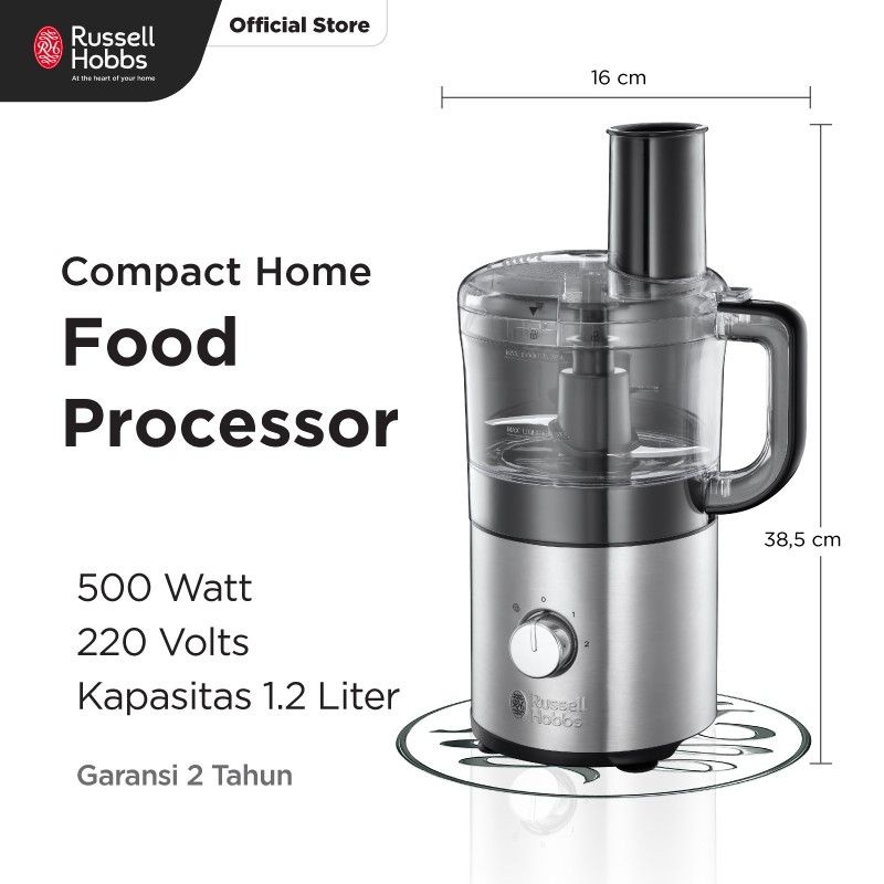 Russell Hobbs Pencacah dan Pengolah Makan - Compact Home Food Processor RH25280-AP