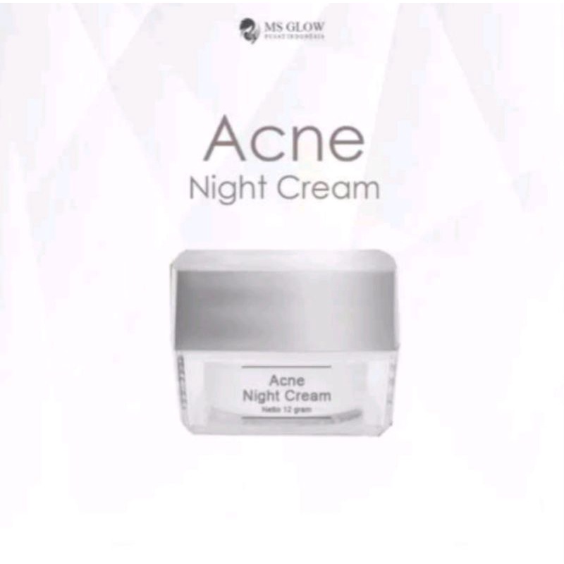 ACNE NIGHT CREAM MS GLOW / CREAM PENCERAH MS GLOW ORIGINAL