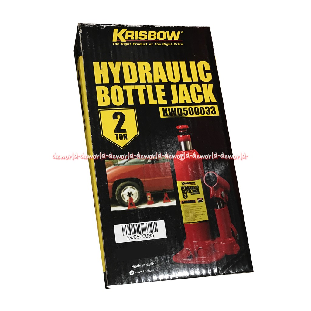 Krisbow Hydrolic Bottle Jack 2 Ton Dongkrak Mobil