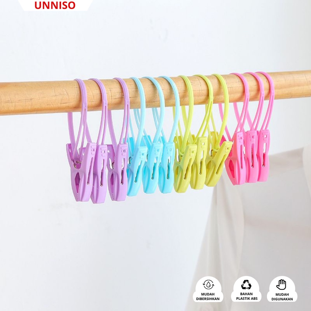 UNNISO - Jepitan Baju Plastik 1 Set isi 12 JB3