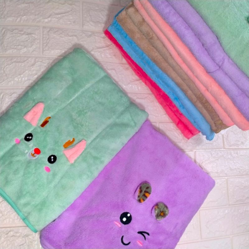 HANDUK BAYI MOTIF 3D || HANDUK BAYI KUPING || HANDUK BAYI BAYI POLOS BAHAN LEMBUT