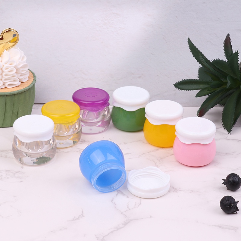 1pc Botol Jar Wadah Krim Wajah Portabel Bahan Akrilik Transparan