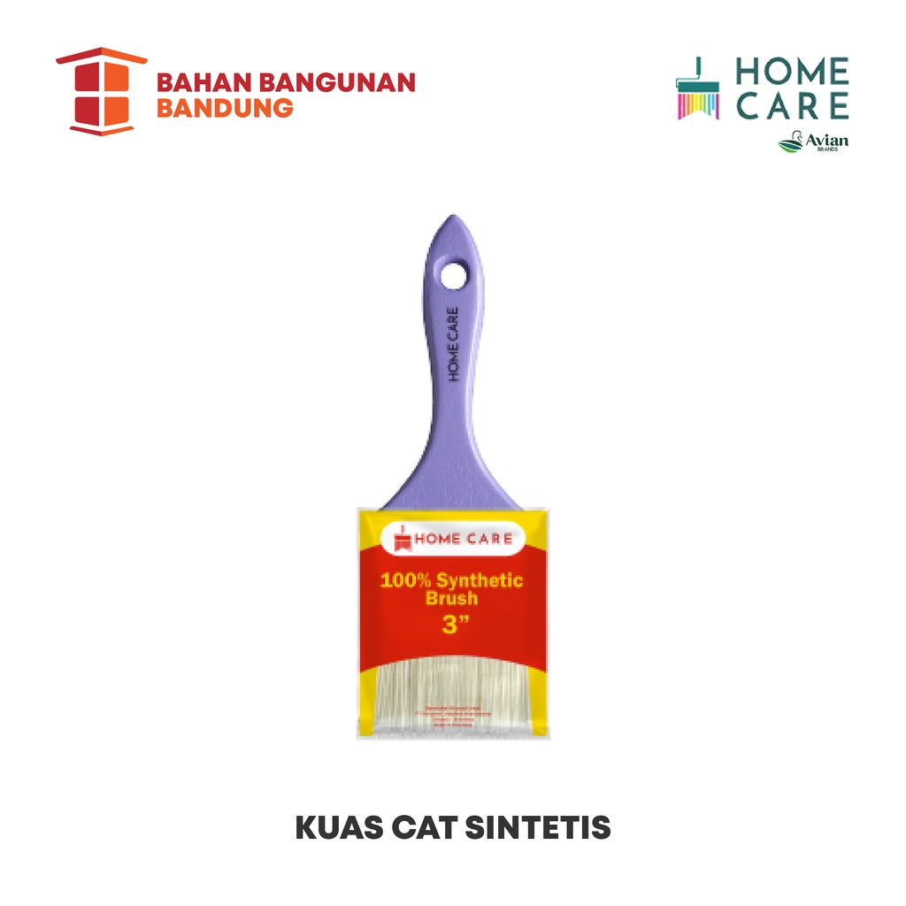 Jual Kuas Cat Sintetis Synthetic Brush Homecare Inch Murah