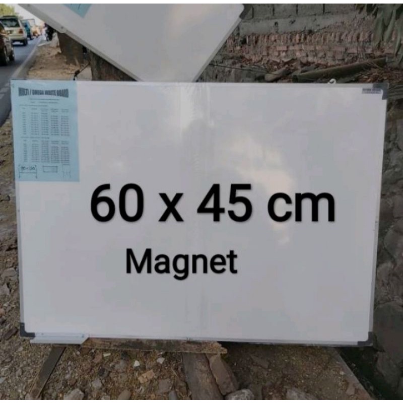

whiteboard gantung magnetik 60 x 45 cm