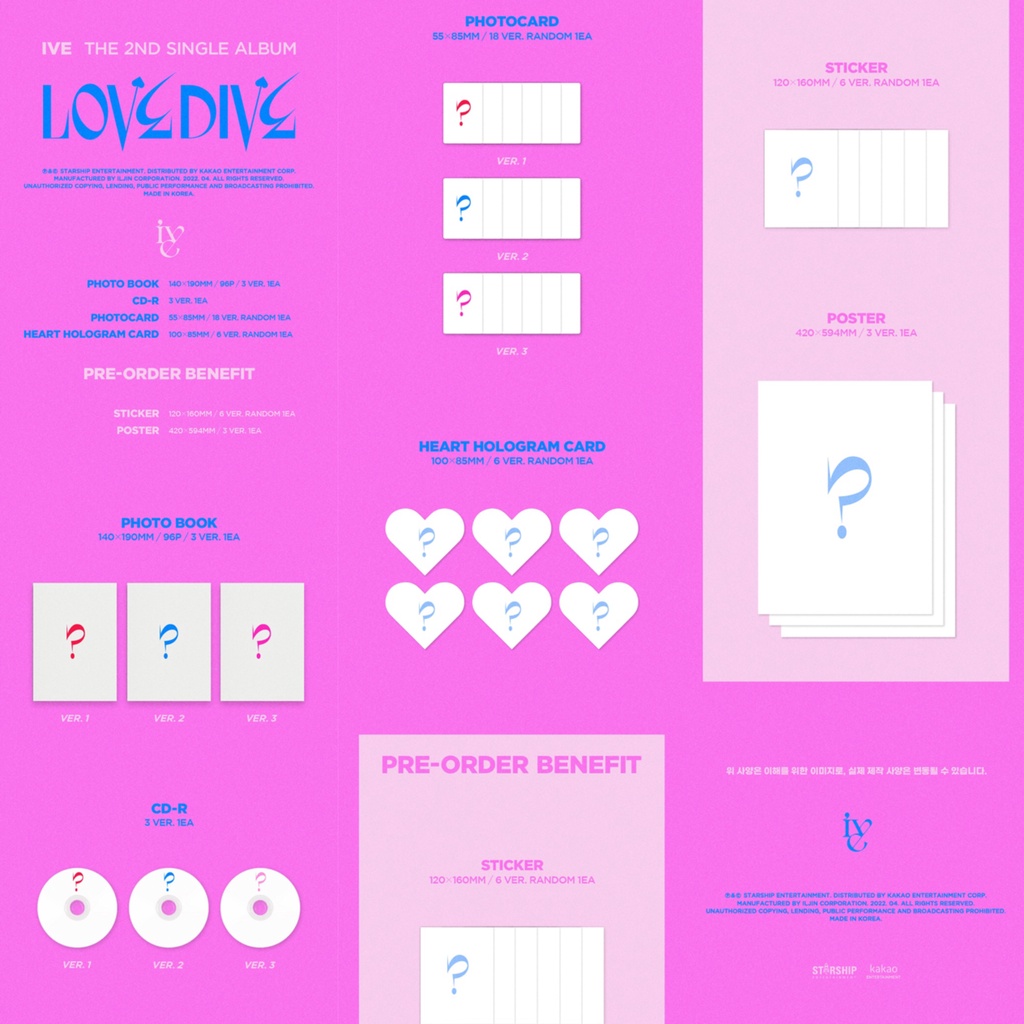 [PO] IVE THE 2nd Single Album - LOVE DIVE