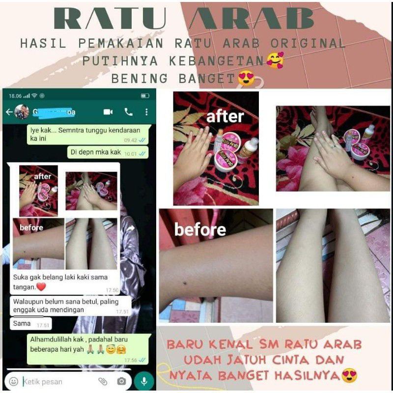 BIBIT RATU ARAB LOTION PEMUTIH BADAN TERBAIK | HB PEMUTIH TERBAIK