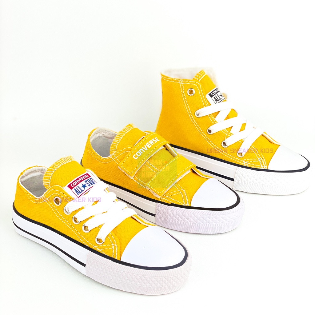 Converse Sepatu Anak Laki Laki dan Perempuan Import Warna Kuning Usia 1-10 Tahun - Urban Sneaker Kids