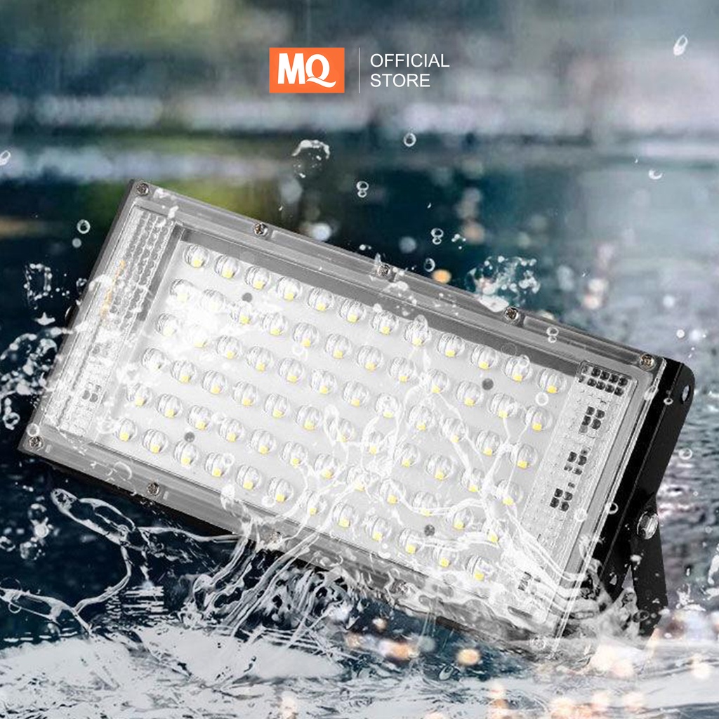 MQ LAMPU SOROT   TEMBAK LED SLIM 50 WATT  50W RGB LED FLOODLIGHT50 WATT AC 220V kap sorot