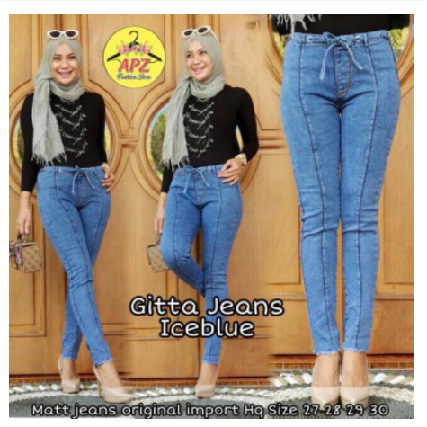 Gitta jeans high waist tali