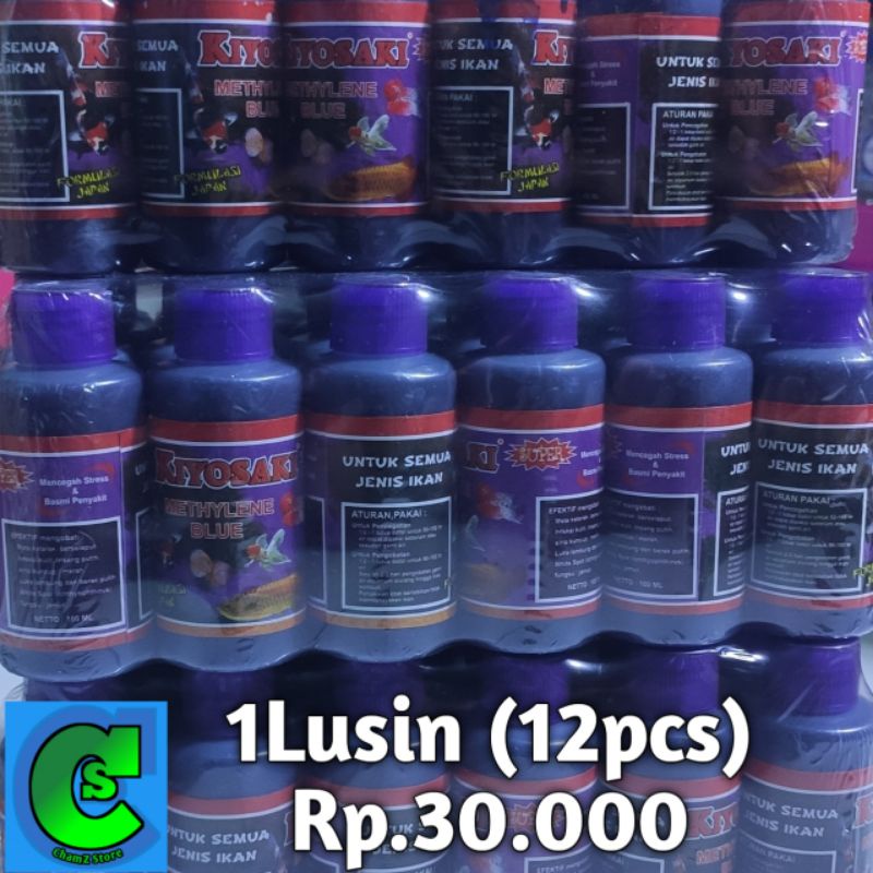 methylene blue 100ml / methylene blue / methylene / methylene blue obat ikan / obat biru / obat biru ikan