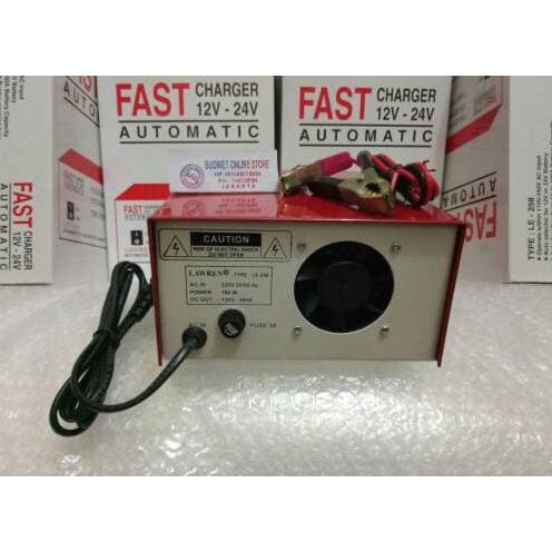 fast charger accu aki 12v 24v otomatis