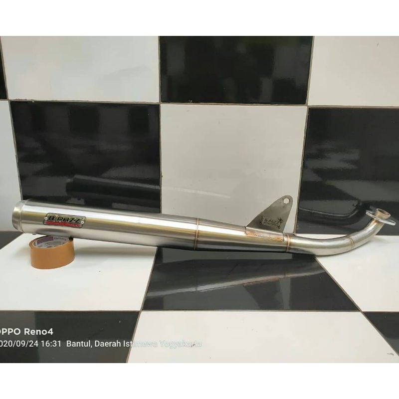 Knalpot BPAZZ Standar Racing Yamaha Alfa / Champ Bahan Stainless Original B-PAZZ