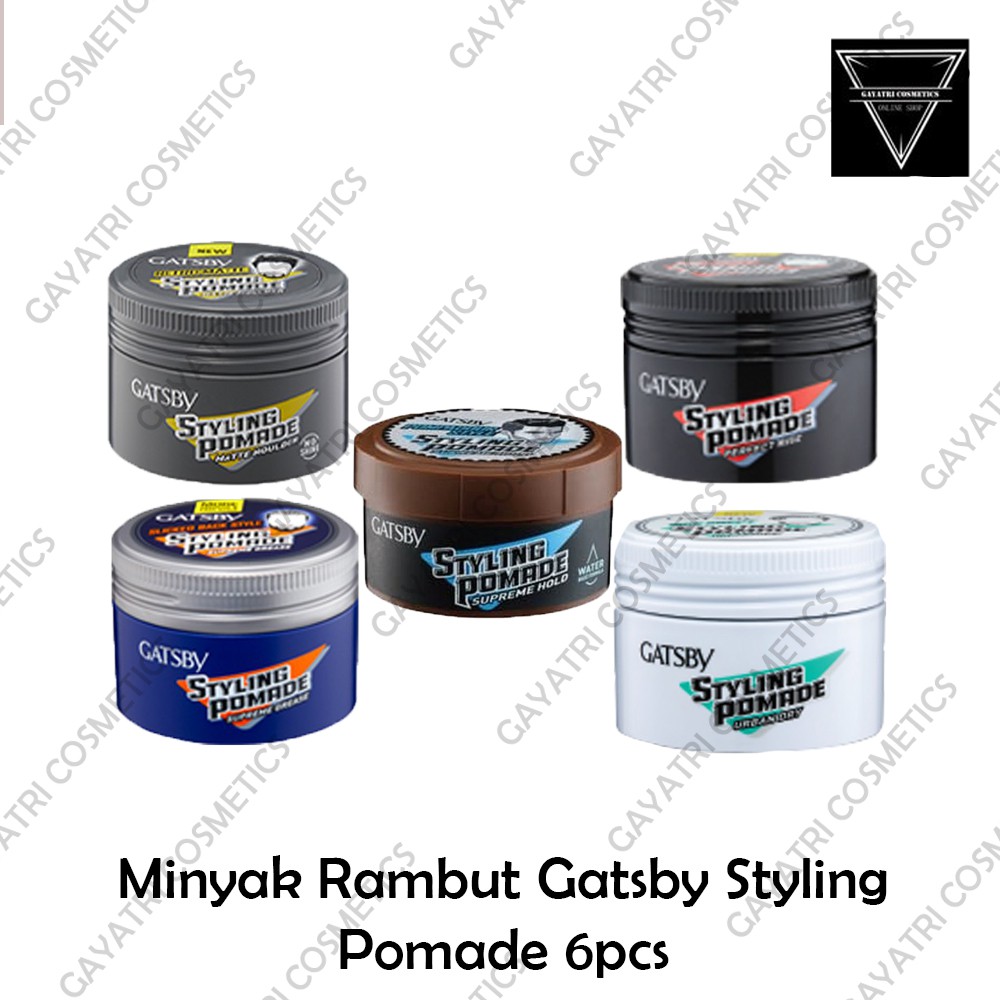 Minyak Rambut Gatsby Styling Pomade 6pcs