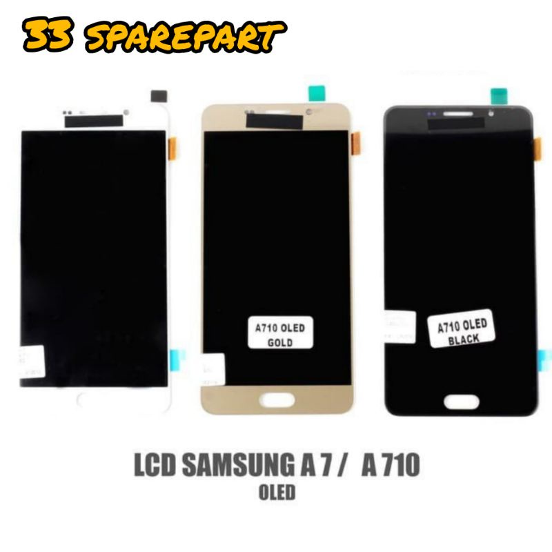 LCD TOUCHSCREEN SAMSUNG A7 2016 / A710 / A7100 ORIGINAL OLED (FINGERPRINT)