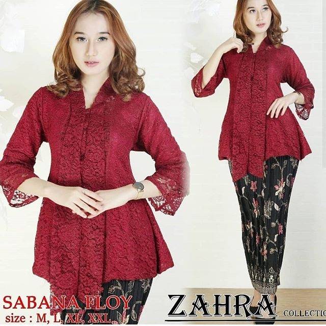 Set kebaya floy zahra 4 /kebaya modren /kebaya muslim /kebaya kartini