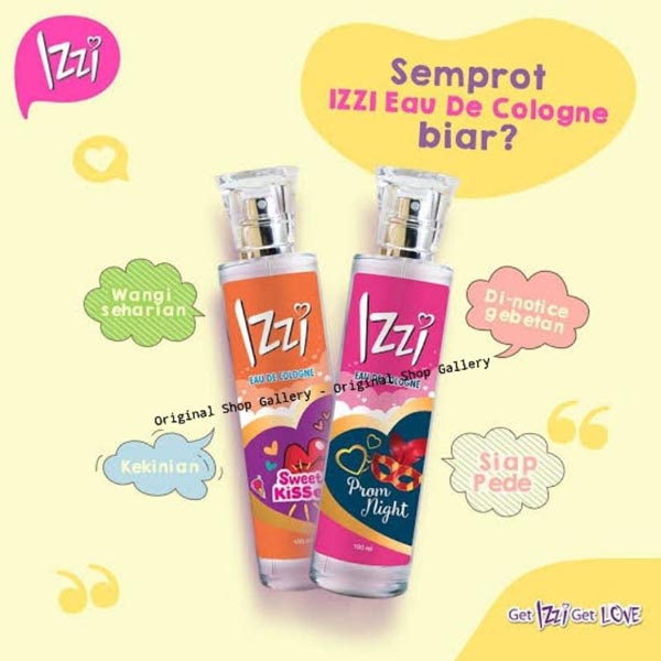 IZZI Parfum Spray Badan Eau De Cologne Prom Night | Sweet Kisses | Hello Romance 100ml_Cerianti