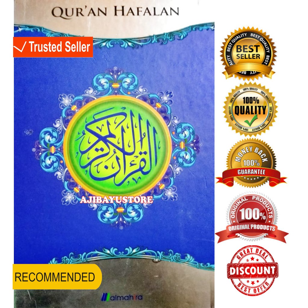 QURAN HAFALAN A5 AL QURAN HAFALAN AL-QURAN HAFALAN NON TERJEMAH ALMAHIRA UKURAN A5 SEDANG