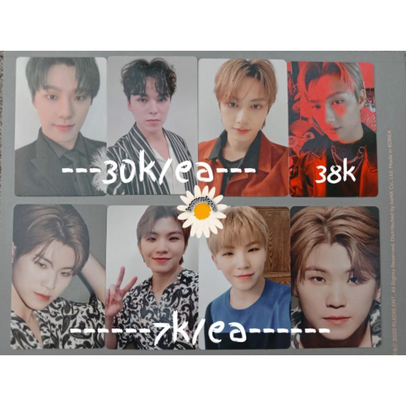 photocard jun, dicon woozi, vernon, dino seventeen