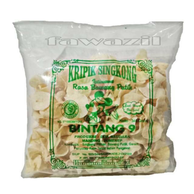 Kripik Singkong  Netto ±300gr Keripik Singkong Bintang Sembilan (9)