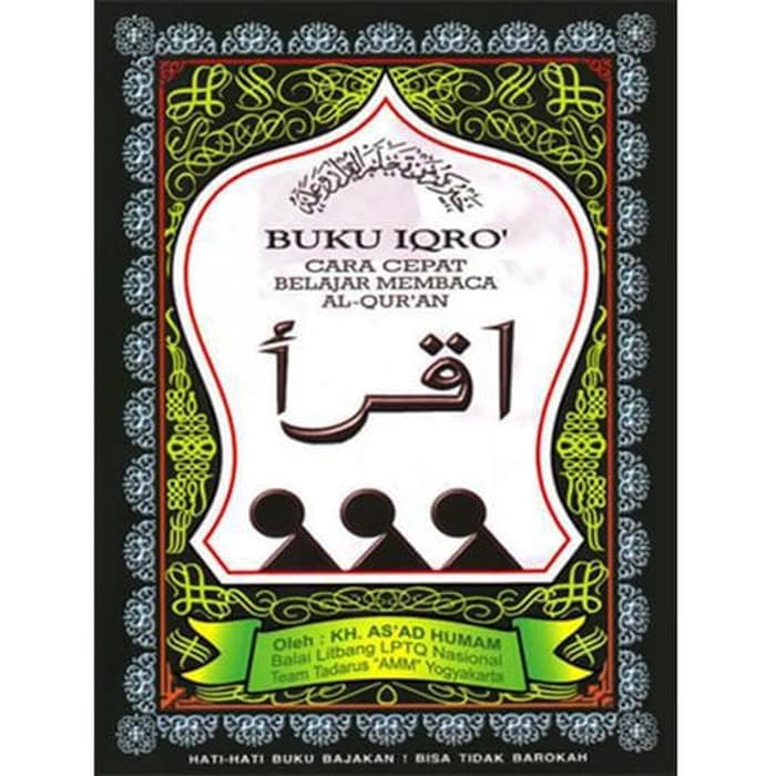 Panduan Mengaji Anak Buku IQRO bendel besar ukuran A5 kertas cd