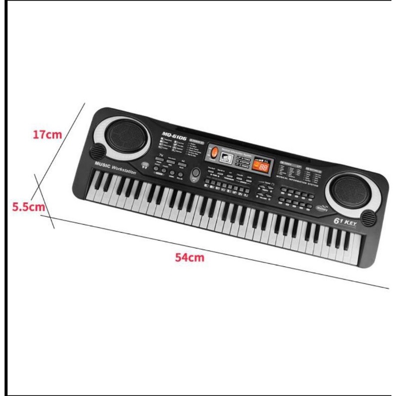 Keyboard Electronic 61 Keys Digital Keyboard Electronic + Microphone / Harga Grosir...!!!