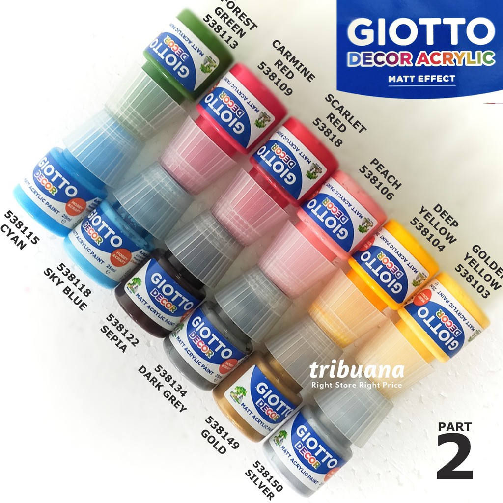 

Giotto Decor Acrylic 25 ml - Cat Acrylic/Akrilik Part 2 (satuan)