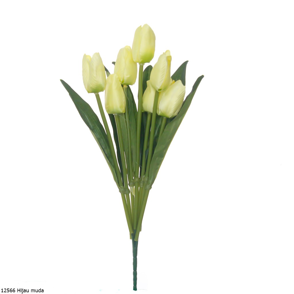 Bunga Plastik Tulip 1256-Hijau muda
