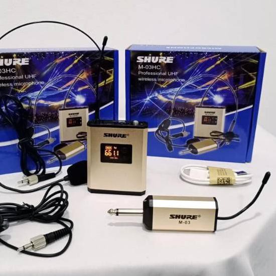 LIMITED EDITION~ Mic wireless shure M 03 HC headset CLIP on  single - Top Selling