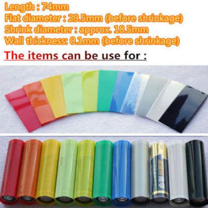 Battery Wrap 18650 PVC Heat Shrink Tubing