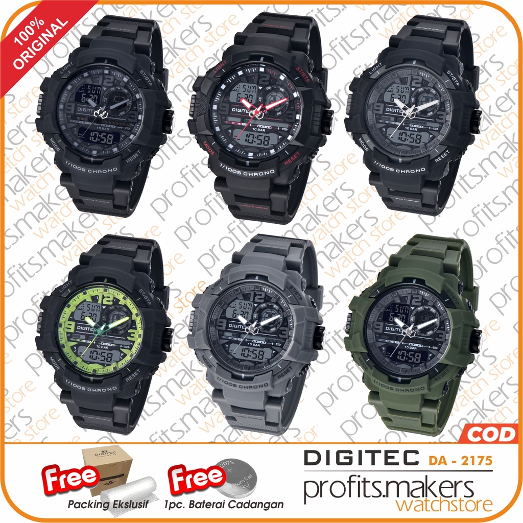 DIGITEC DA2175 / DA 2175 / DA-2175 DG Watch Jam Tangan ORIGINAL