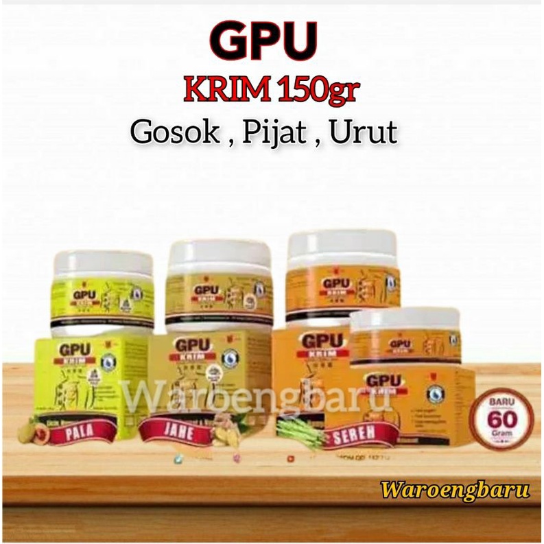 GPU KRIM 150gr Gpu urut GPU pijat