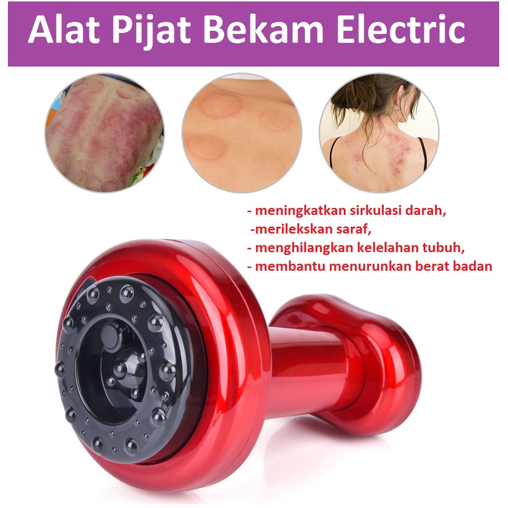 Alat Pijat Bekam Electric Magnet Therapy Guasha 9 Gears Rechargeable / Alat Bekam Elektrik