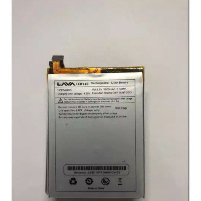 BATRE BATTERY BATERAI LAVA IRIS 870 LEB110 ORIGINAL NEW