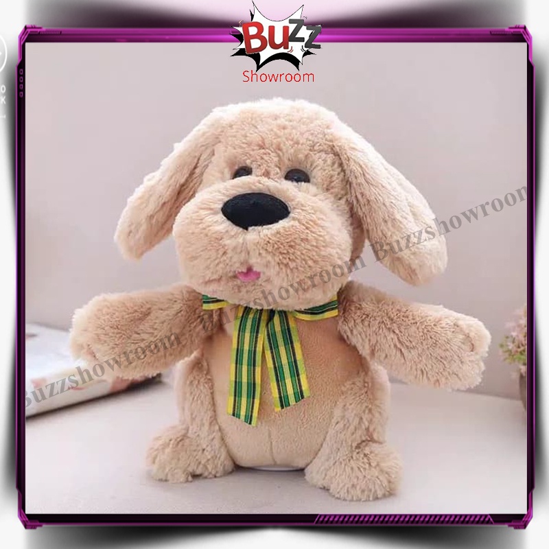 Boneka anjing peek a boo, dog peekaboo, cilukba