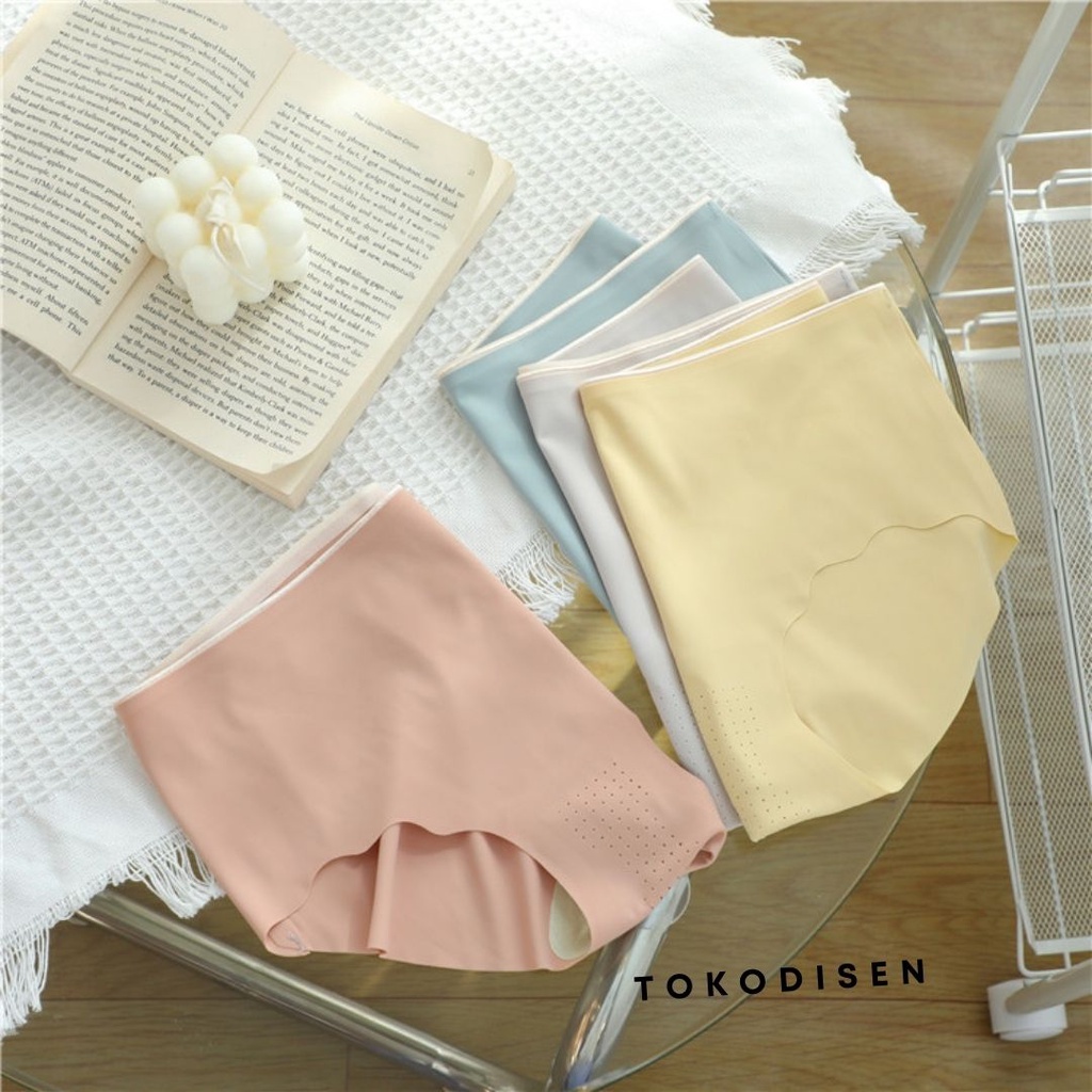 Panties underwear celana dalam anti nyeplak Breathed Mesh Ventilation ice silk High Quality