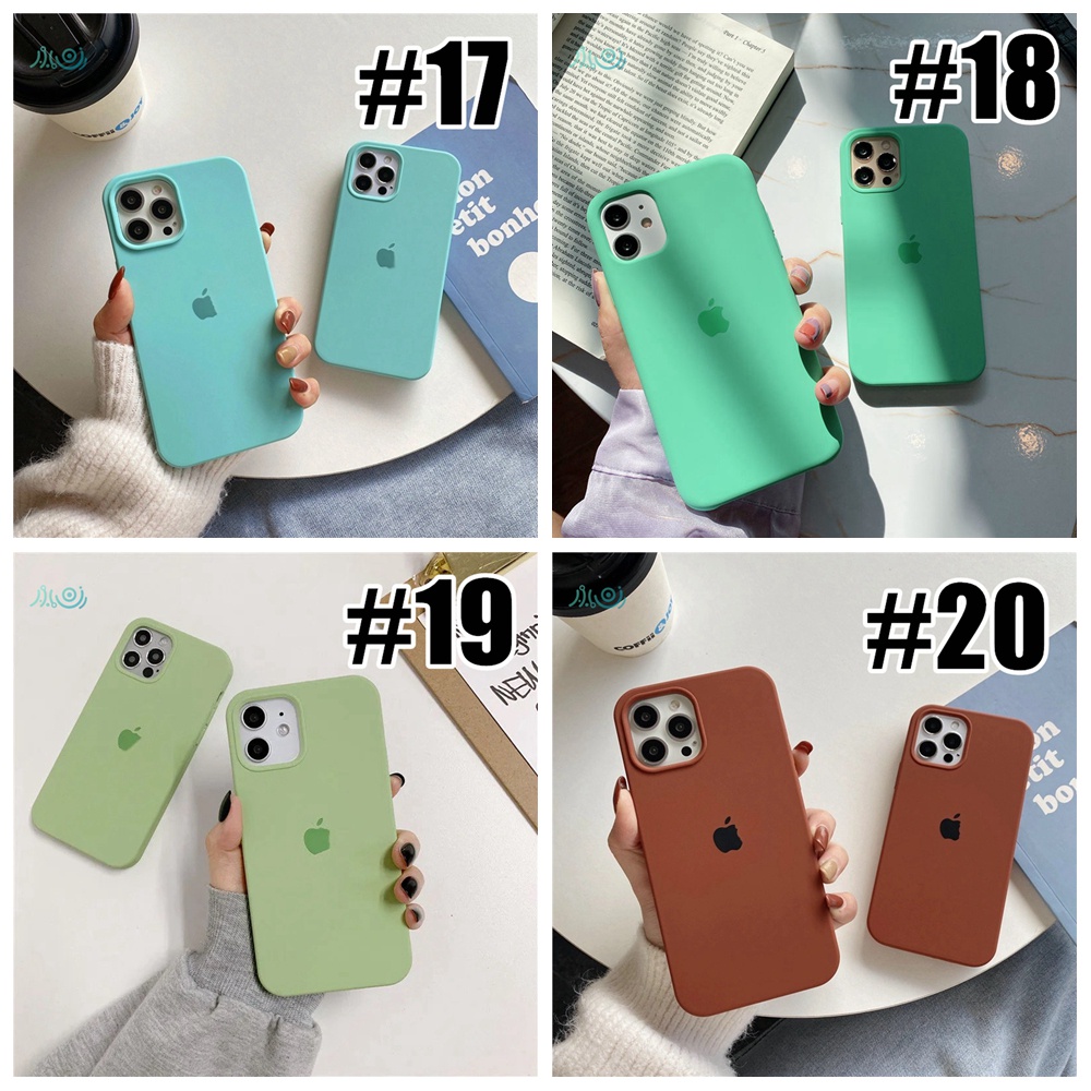 (17-20) Casing Silikon iPhone 11 12 13 Pro MAX X XS MAX XR 7 + 8 Plus 11 12 Pro Full Cover