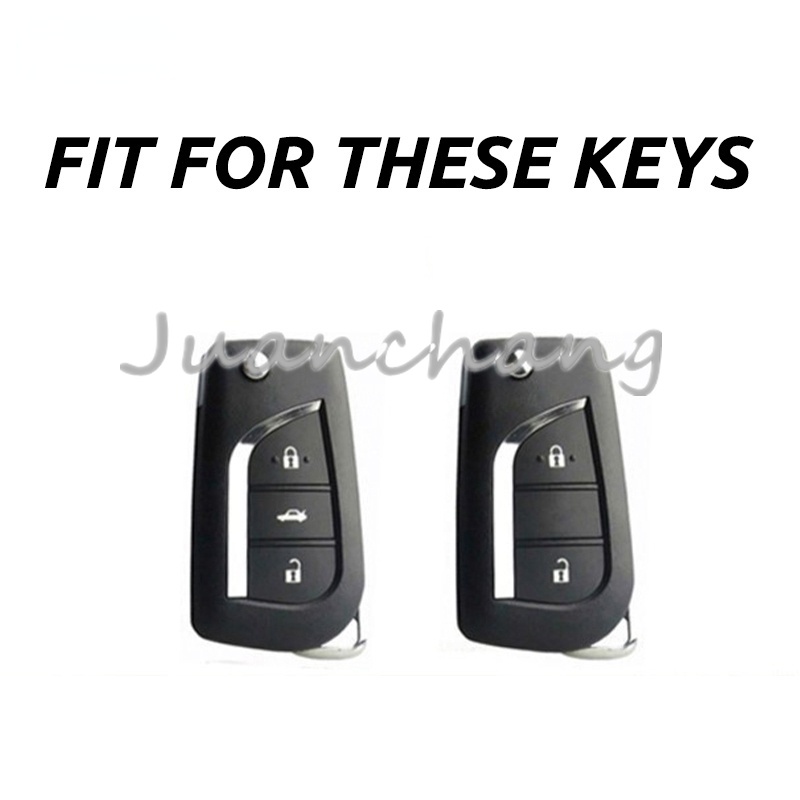 Casing Kunci Remote Mobil Bahan TPU Untuk Toyota Corolla RAV4 Avensis Verso Yaris Aygo Hilux Fortuner Camry Revo Altis